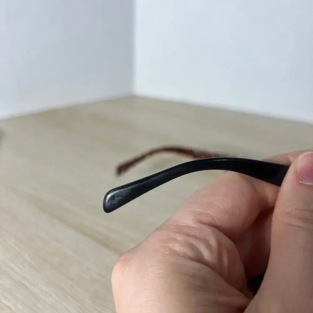 Prada VPR-03P MAS-1O1 Eyeglasses Geometric Pattern Black 53-17-140 READ DESC - Picture 6 of 12